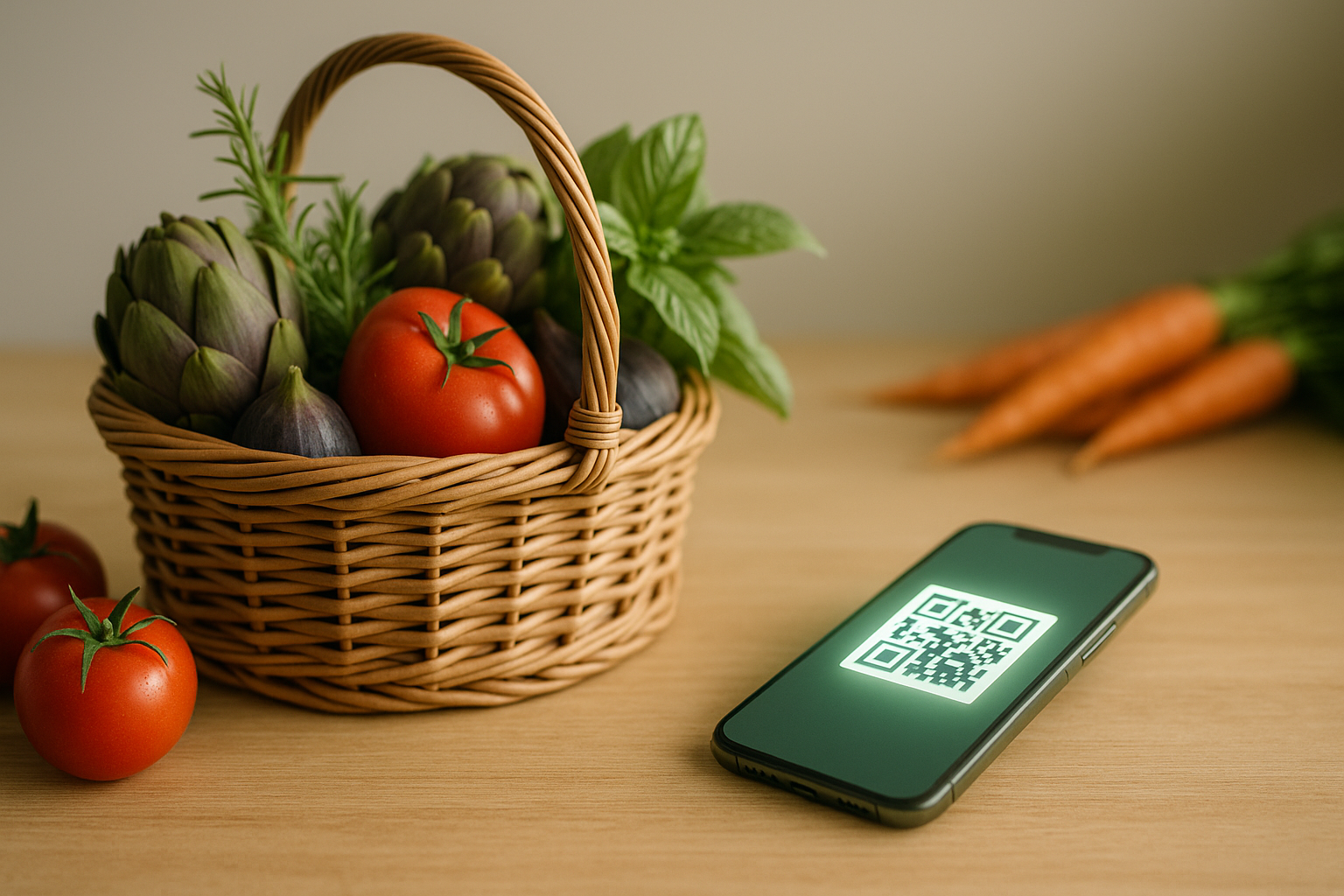 Scanner le QR code du panier livré